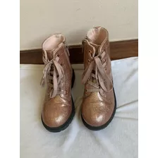 Botas Rosadas H&m Niñas Bajas Talla 26