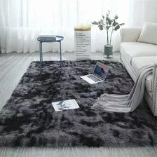 Fouortunate-bee Alfombra Shaggy Decorativa 120 X 160 Cm Color Gris Oscuro