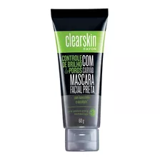 Máscara Facial Negra Com Carvão Clearskin 60g Avon 