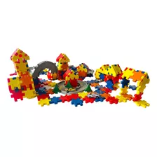 Blocos De Montar Várias Formas Kit Big Formas 200 Pçs Creche