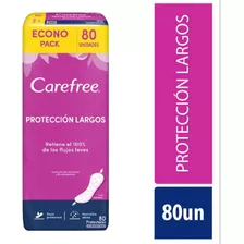 Protectores Carefree Protección Largos 80 Unidades