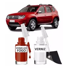 Tinta Tira Risco Automotivo Renault Duster Cor Vermelho Fogo