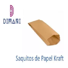 Bolsa Saquito Papel Kraft 6 Kilos X 500 Unidades