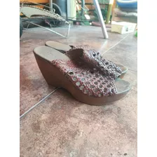 Zapato Mujer Verano Cuero