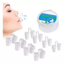 Kit 8 Anti Ronquido Tapon Nasal Silicona Mejora Respiracio F