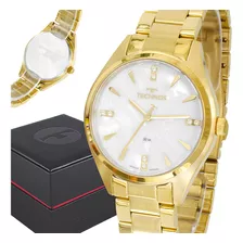 Relógio Feminino Technos Dourado Pulseira Aço Inoxidável Top