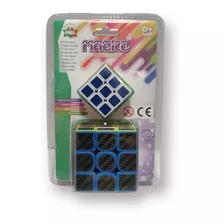 Pack Cubo Rubiks 3x3 Carbono + Mini Cubo