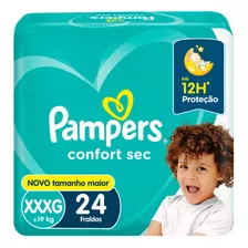 Fralda Pampers Confort Sec Xxxg Com 24un