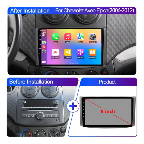 Chevrolet Aveo Pontiac G3 Stereo 2+32 Carplay Camera Foto 2