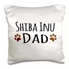 3drose Shiba Inu Dog Dad-doggie Por Breed-muddy Brown Paw Pr