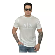 Camiseta Armani Exchange Lettering Aveludado Masculino