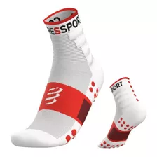 Meia Compressport Para Treinos V3.0 Branca Pack Com 2 Pares