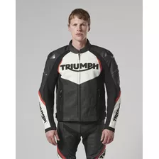 Novo! Jaqueta Triumph De Couro Masculino Triple Tamanho G