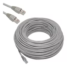 Cabo De Rede Internet Lan Cat5 Fio Montado 25 Metros Cor Branco