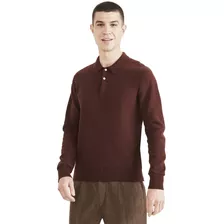 Sweater Hombre Polo Regular Fit Café Dockers