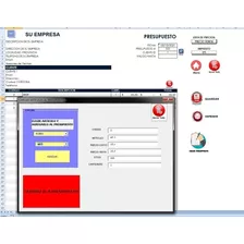 Sistema Para Gestión De Presupuestos + Stock En Excel