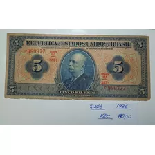 R.100b 5 Mil Réis De 1936 Bc