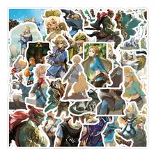 The Legend Of Zelda 50 Calcomanias Stickers Pvc Vs Agua Game