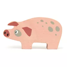 Juguete Animales De Madera Cerdito Para Niños Febo