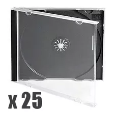 Estuche Acrílico Rígido Para Cd/dvd X 25u Espesor 10.4mm 