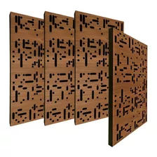 4 Panel Espuma Acústica Y Madera Element Difusión/absorción 