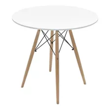 Mesa Redonda Eames Blanca 80x80