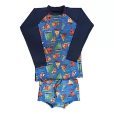 Conjunto Infantil Com Proteção Uv 50+