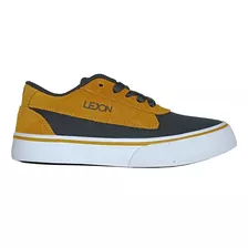 Tênis Infantil Lejon Skate 4fun Mostarda Preto Ljif0009 