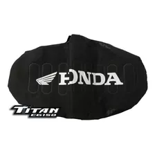 Funda Asiento Honda Cg 150 New Titan Negra/letrs/ Miguelhnos