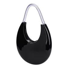 Melissa Moon Bag - Bolsa Melissa De Ombro Super Descolada Acambamento Dos Ferragens Plástico Cor Preto/vidro Cor Da Correia De Ombro Preto Desenho Do Tecido Liso