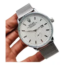 Reloj Hombre Pulso En Maya Hora Analoga Y Calendario + Envio