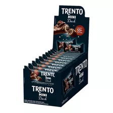 Trento Wafer Mini Chocolate Dark 55% Cacau Peccin 16x16g