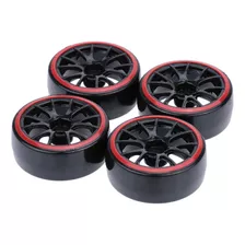 4 Pneus Para 1/10 Cr Traxxas Hsp Drift