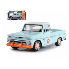 Camioneta Chevy C10 1966 De 20 Cm. Esc. 1/24 Metal Y Pvc.