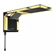 Chuveiro Elétrico De Parede Lorenzetti Acqua Ultra Duo Preto/dourado 220v