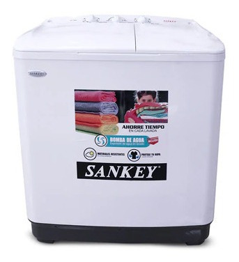Lavadora Sankey Semi Automática Doble Tina 10 Kgs