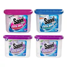 4 Unid. Antimofo Sanol 100g Desumidificador Guarda Roupas