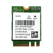 Placa Wifi Dual Band Dw1820 2.4 E 5 Ghz 867mbps 