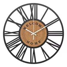 Reloj De Pared Grande Decorativo Moderno De Metal De 40 Cm P