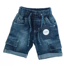 Bermuda Jeans Bebê Menino Infantil Pronta Entrega 1 2 3