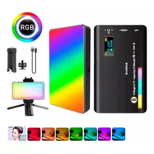 Lampara Portátil De Iluminación Luz Led Para Fotografía Y Video Foco Rgb W140 Para Cámara Y Celular 359 Colores