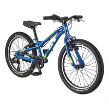 Bicicleta Juvenil Gt Stomper Prime 20'' 6 Vel Niños 122-135c Color Azul