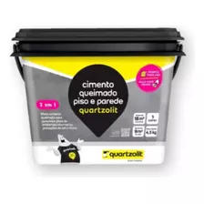 Cimento Queimado Para Piso E Parede Quartzolit - 4,5kg