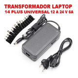 Cargador Universal Laptop Monitor 14 Plus Usb 6a 12v A24v