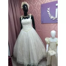 Vendo Urgente!!!vestido De Noiva Luxo,estilo Princesa.