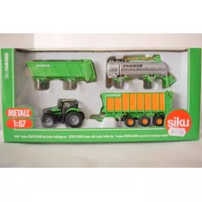 Tractor Deutz -fahr C/3 Carros N1848 Siku C/caja 1/87