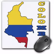 3drose Colombiana Bandera En El Mapa Y Cartas De Colombia 