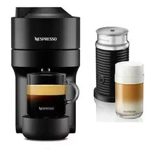 Cafeteira Nespresso Vertuo Pop Preto + Aeroccino (espumador)