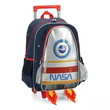 Mochila Escolar Infantil Nasa - Luxcel Vermelho 31x43x16 Cm