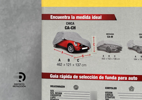 Cubierta Protectora Auto Funda Gol Sedan Pointer Vw Sedan Foto 4